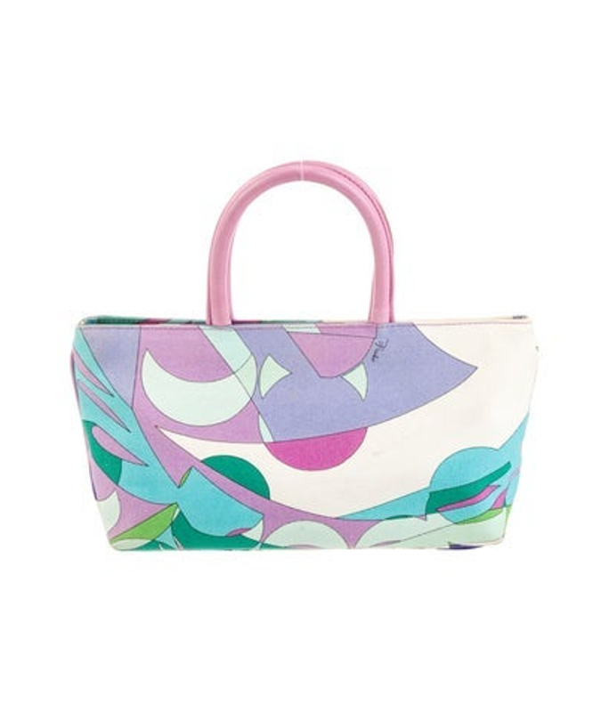 Emilio Pucci Pucci Canvas Top Handle Bag