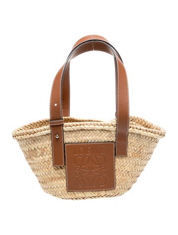 Loewe Raffia Basket Small