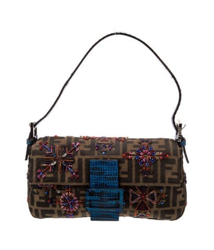 Fendi Zucca Ff Baguette Vintage