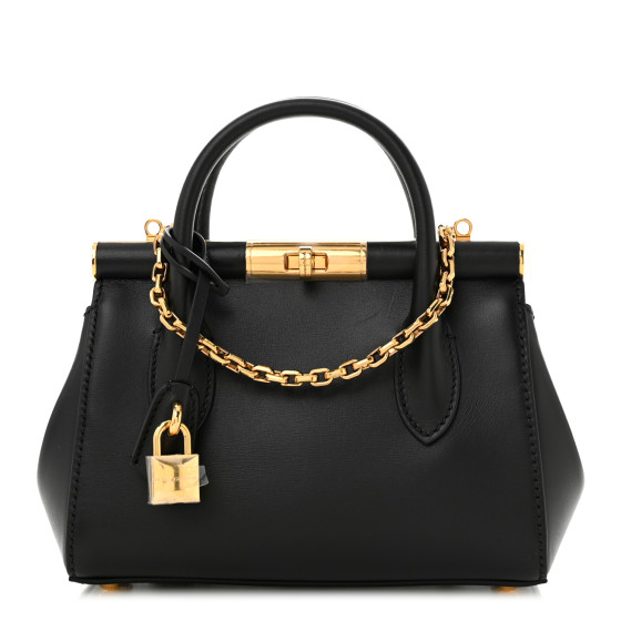 Dolce & Gabbana Vitello Mini Marlene Day Bag Black