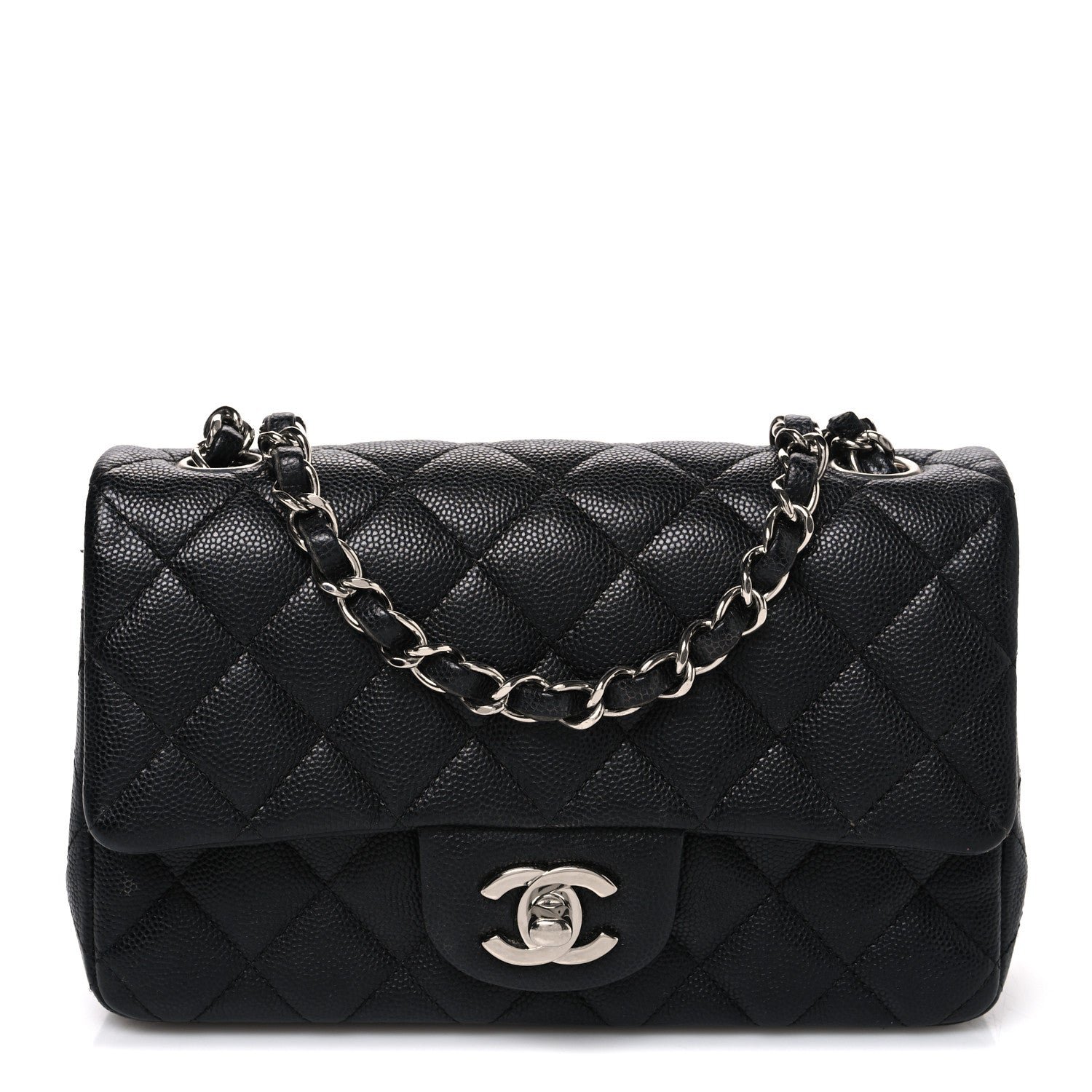 Chanel Caviar Quilted Mini Rectangular Flap Black