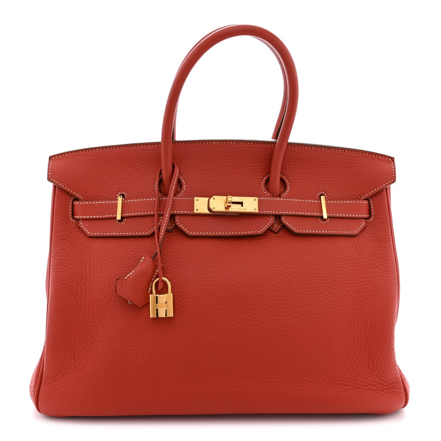 Hermes Taurillon Clemence Birkin 35 Sanguine