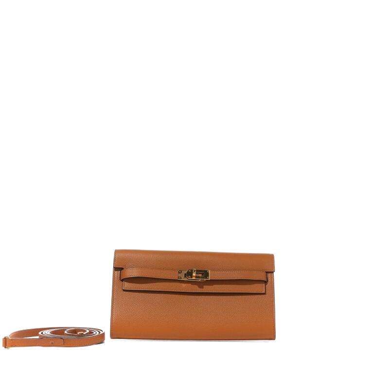 Caramel Evercolor Kelly-To-Go Wallet Gold Hardware, 2024 Caramel Evercolor Kelly-To-Go Wallet Gold Hardware, 2024