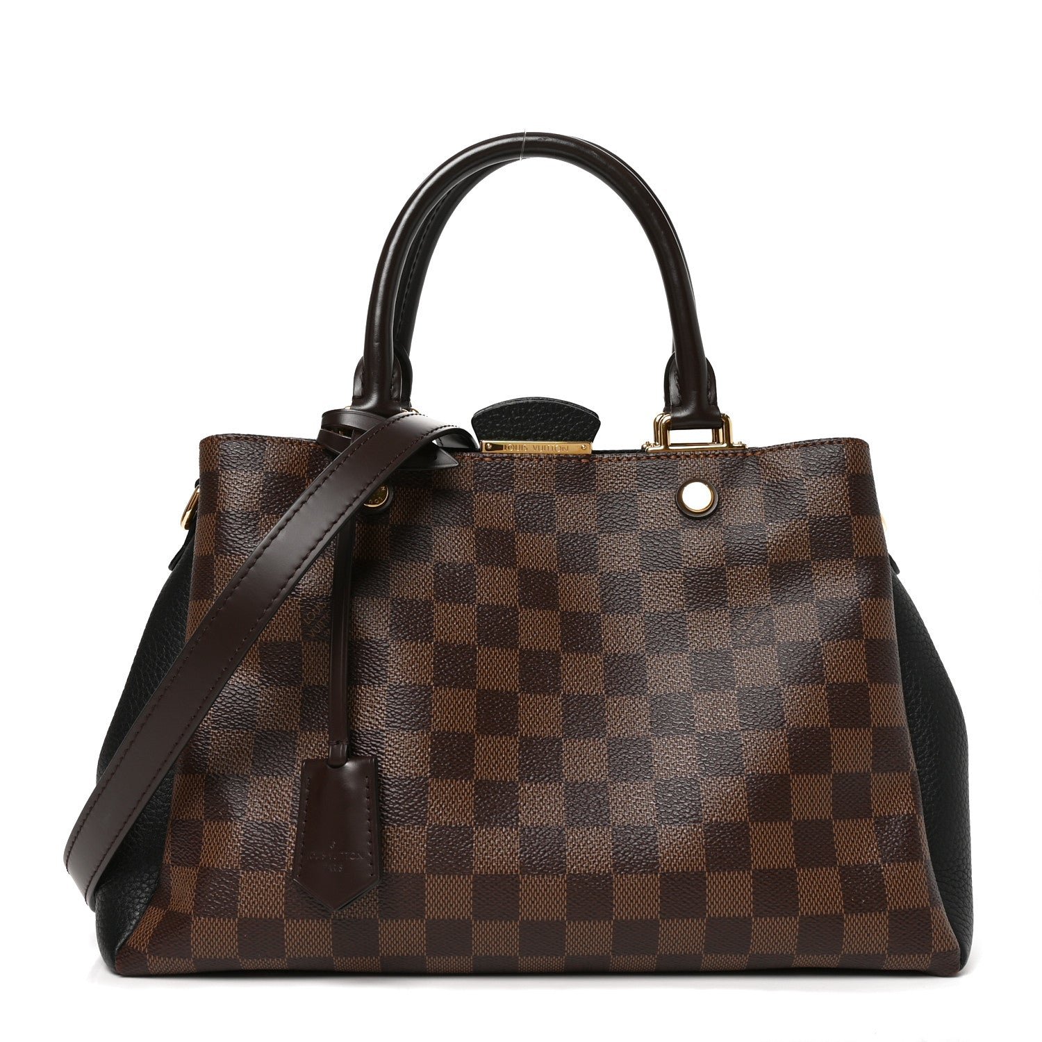 Louis Vuitton Damier Ebene Cuir Taurillon Brittany Black