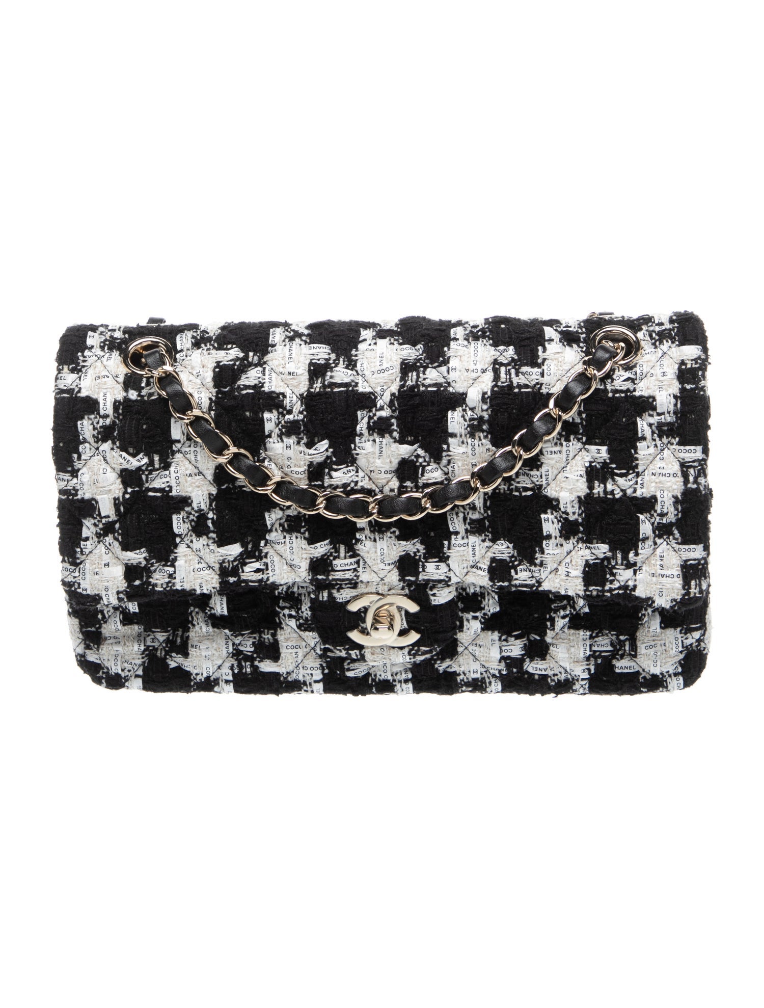 Medium Tweed Double Flap Bag