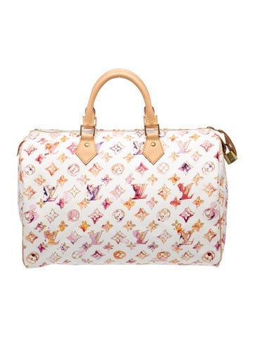 Aquamarelle Monogram Speedy 35