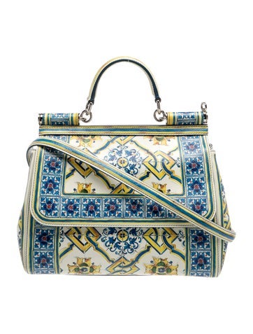 Majolica Top Handle Bag
