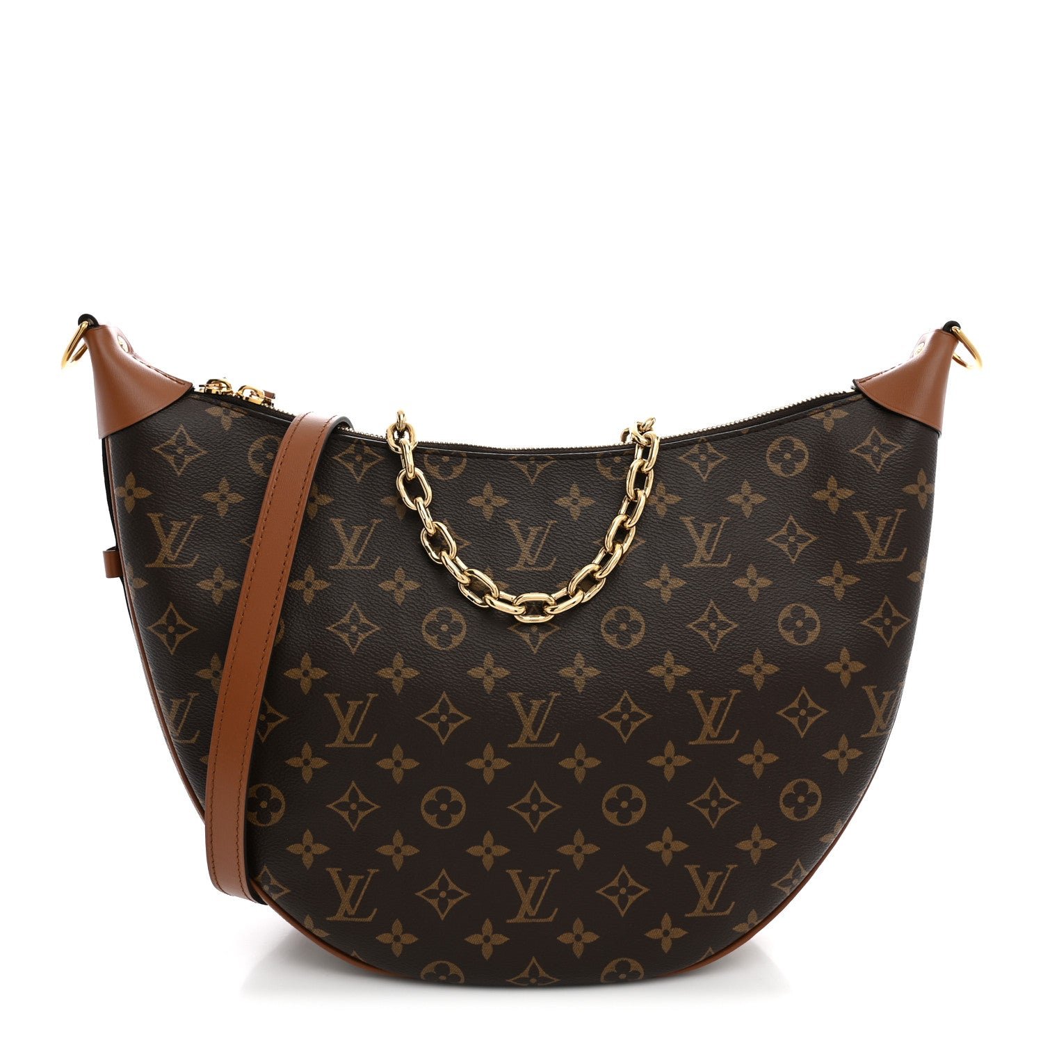 Reverse Monogram Loop Hobo