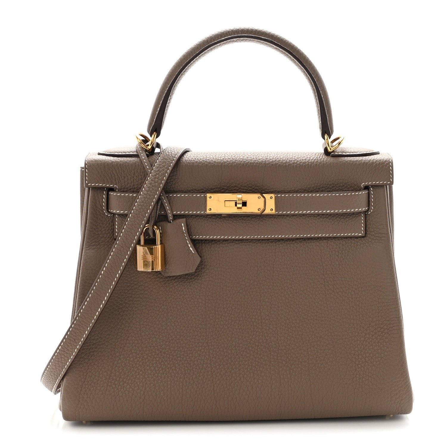 Hermes Togo Kelly Retourne 28 Etoupe