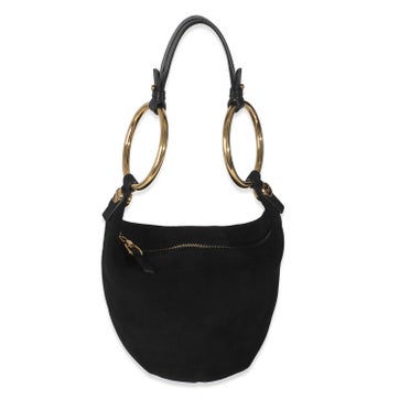 Chloe Suede Gold Bracelet Bag Small, Small