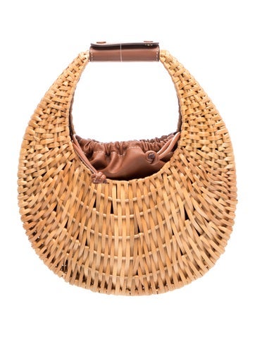 Straw Top Handle Bag