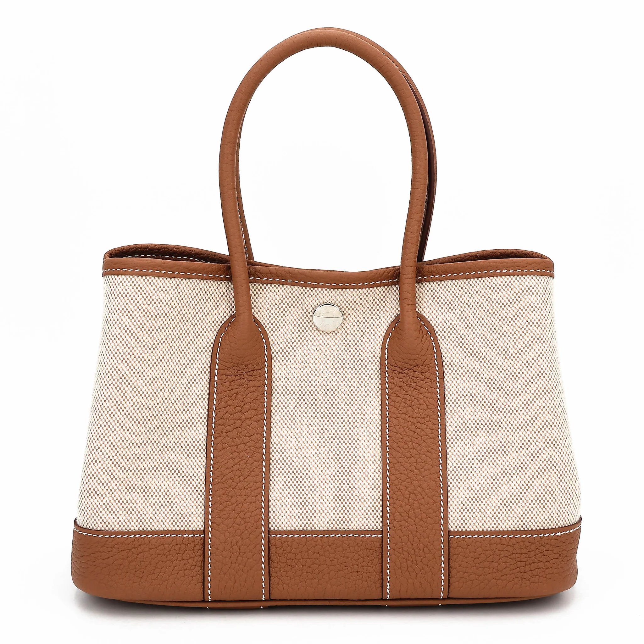 Brand New ( Rank N ) HERMÈS Neo Garden Party 23 Gold (37) Toile H canvas Negonda Palladium hardware K (2025)