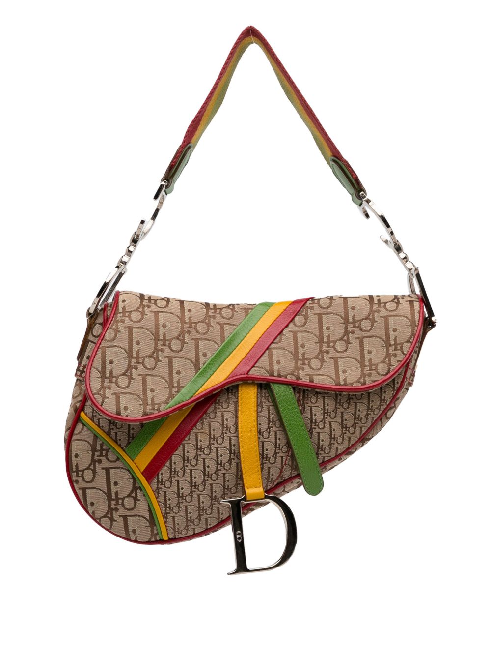 Dior 2004 Diorissimo Rasta Saddle shoulder bag