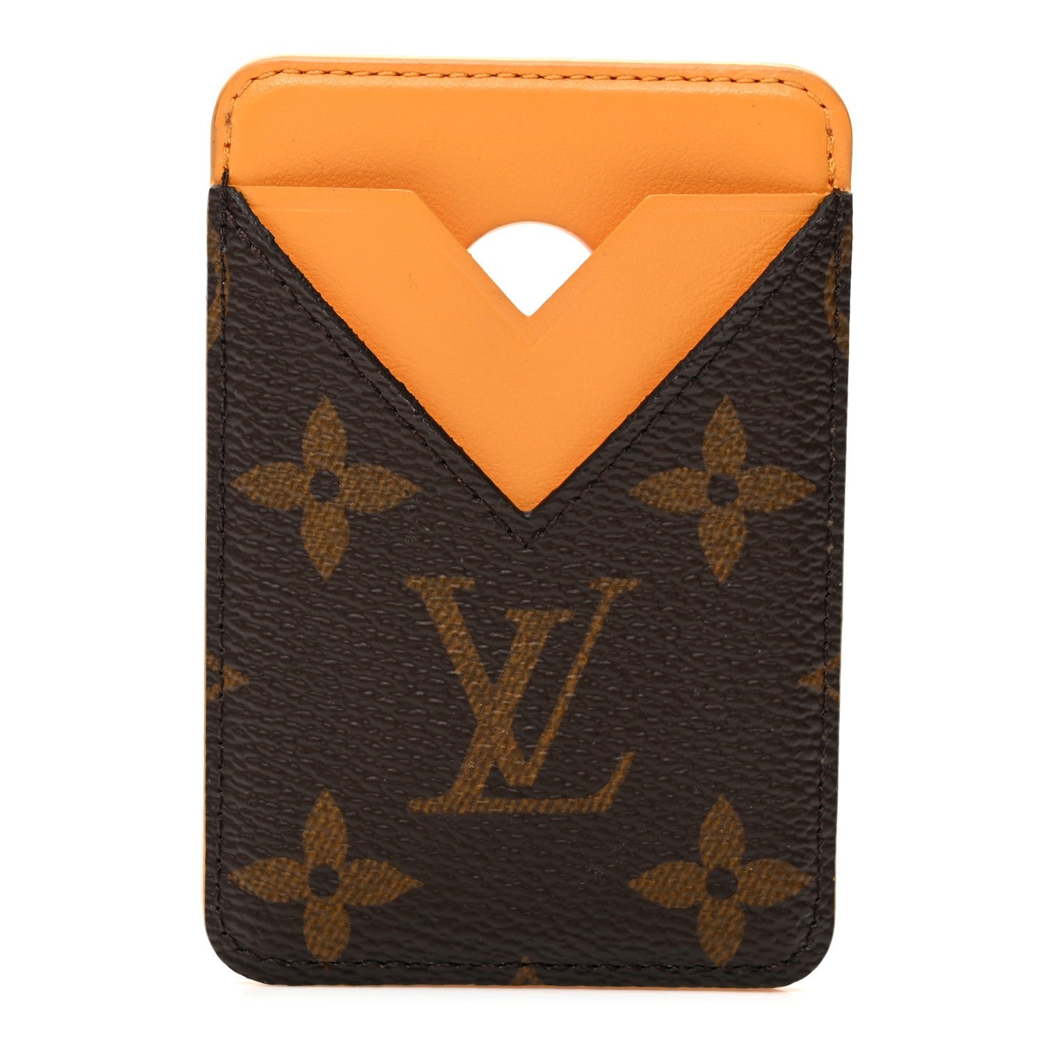 Louis Vuitton Monogram Macassar Magnetic Card Holder Safran Yellow