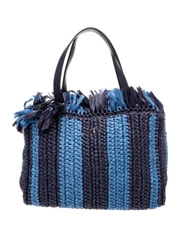 Straw Top Handle Bag