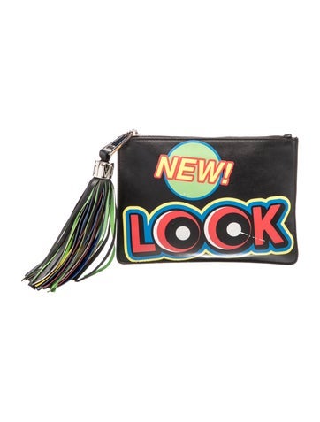 Moschino Leather Clutch