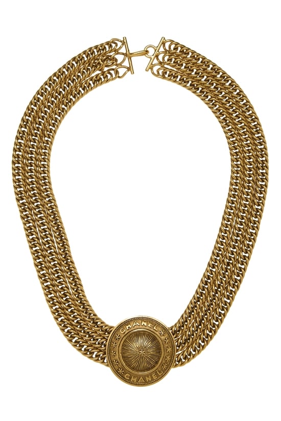Gold Medallion Necklace