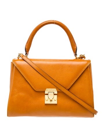 Mark Cross Leather Top Handle Bag