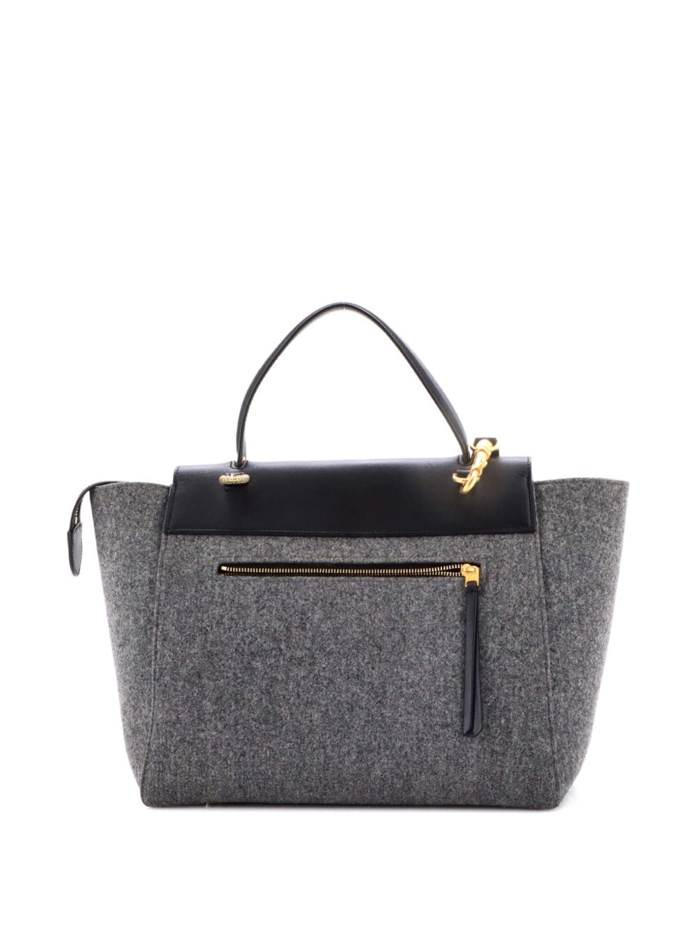 Belt Bag Felt and Leather Mini satchel