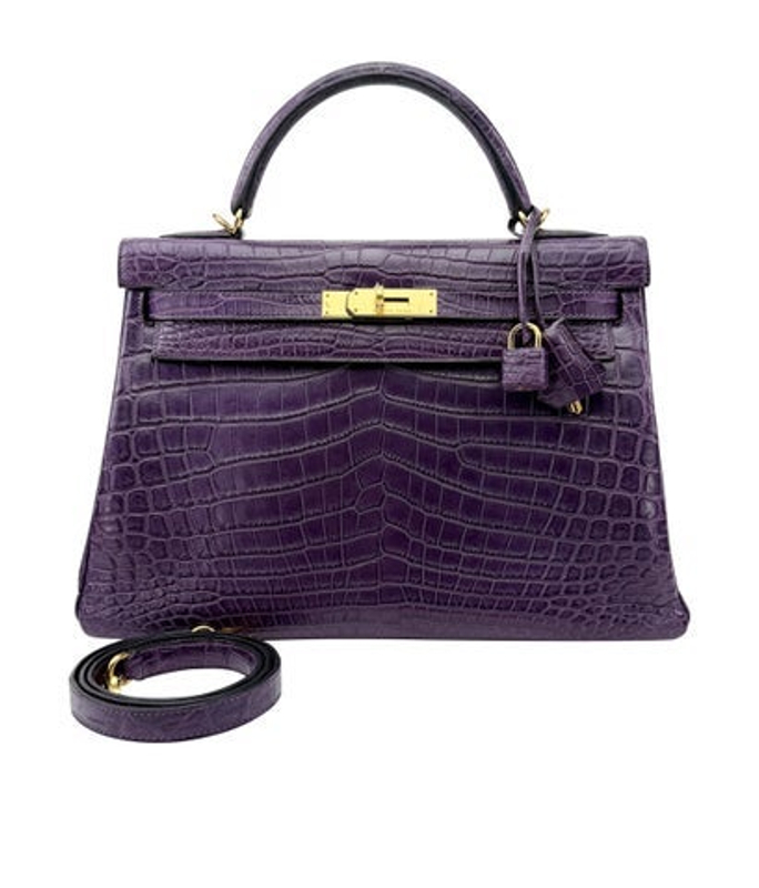 Hermes Matte Niloticus Crocodile Kelly 32
