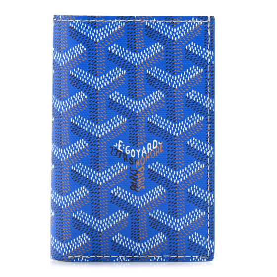 Goyard Goyardine Saint Pierre Card Holder Blue