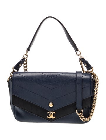 Paris-Hamburg Double Chevron Flap Bag