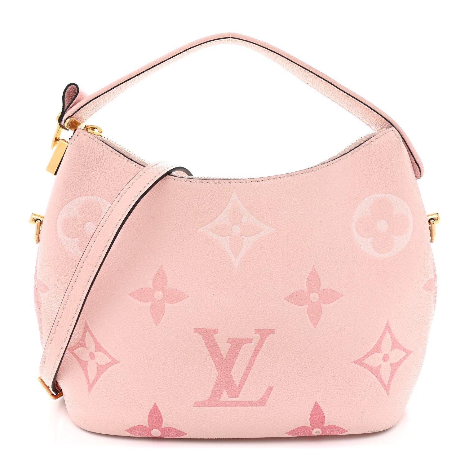 Louis Vuitton Empreinte Monogram Giant By The Pool Marshmallow Hobo PM Bouton De Rose