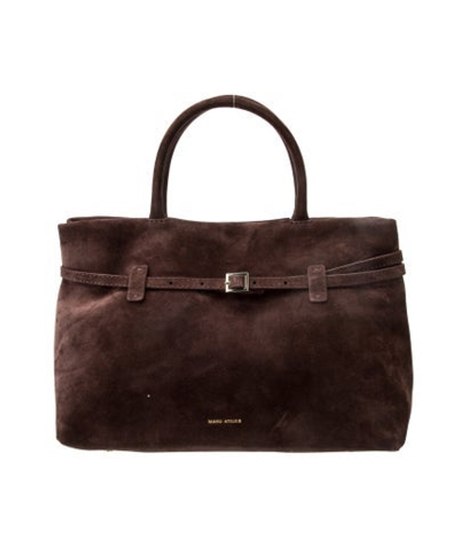 Manu Atelier Atelier Suede Top Handle Bag