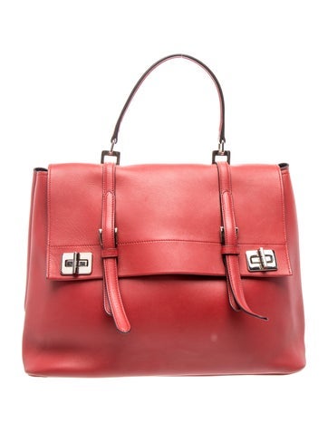 City Calf Leather Top Handle Bag