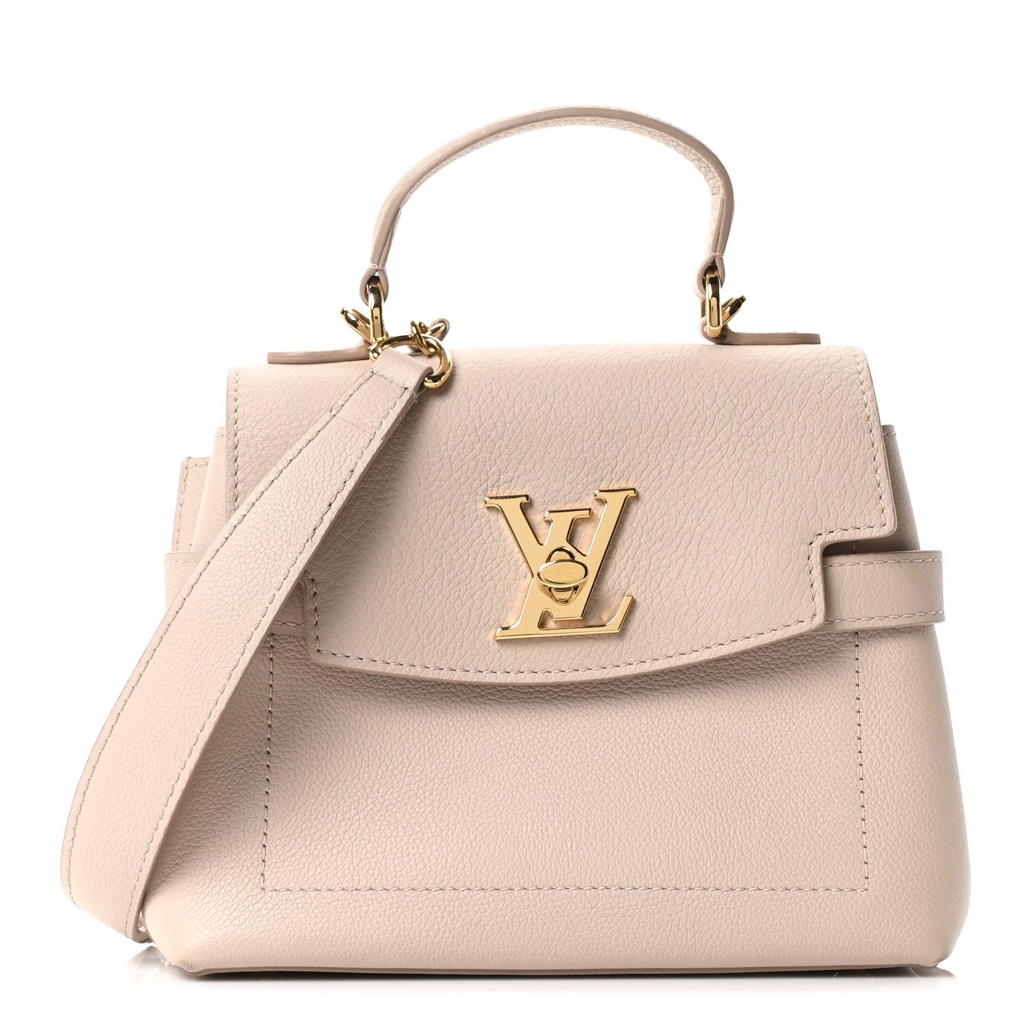 Louis Vuitton Soft Calfskin Mini Lockme Ever Greige