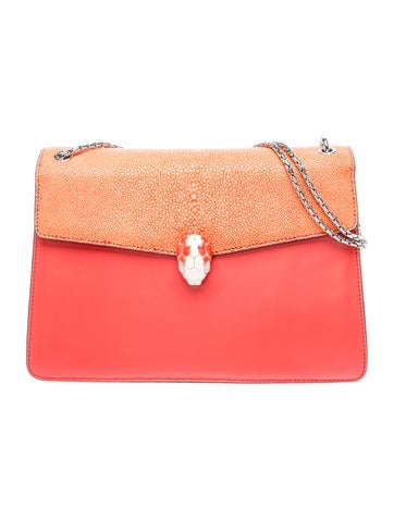 Bvlgari Leather Shoulder Bag