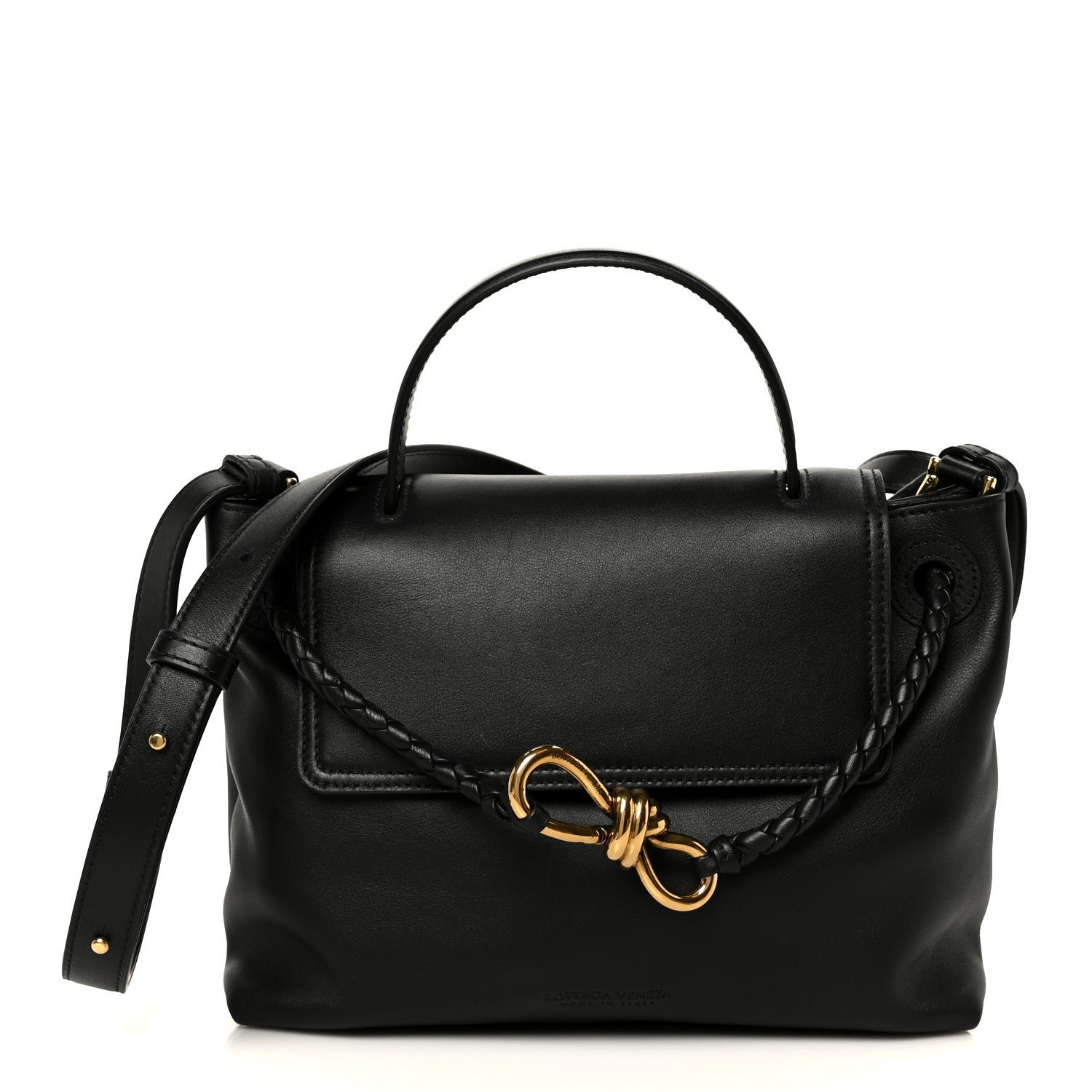 Bottega Veneta Silky Calfskin Small Ciao Ciao Black