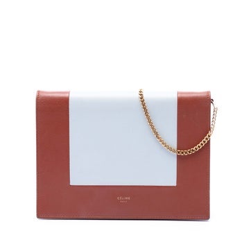 Calf Leather Leather Frame Wallet on Chain