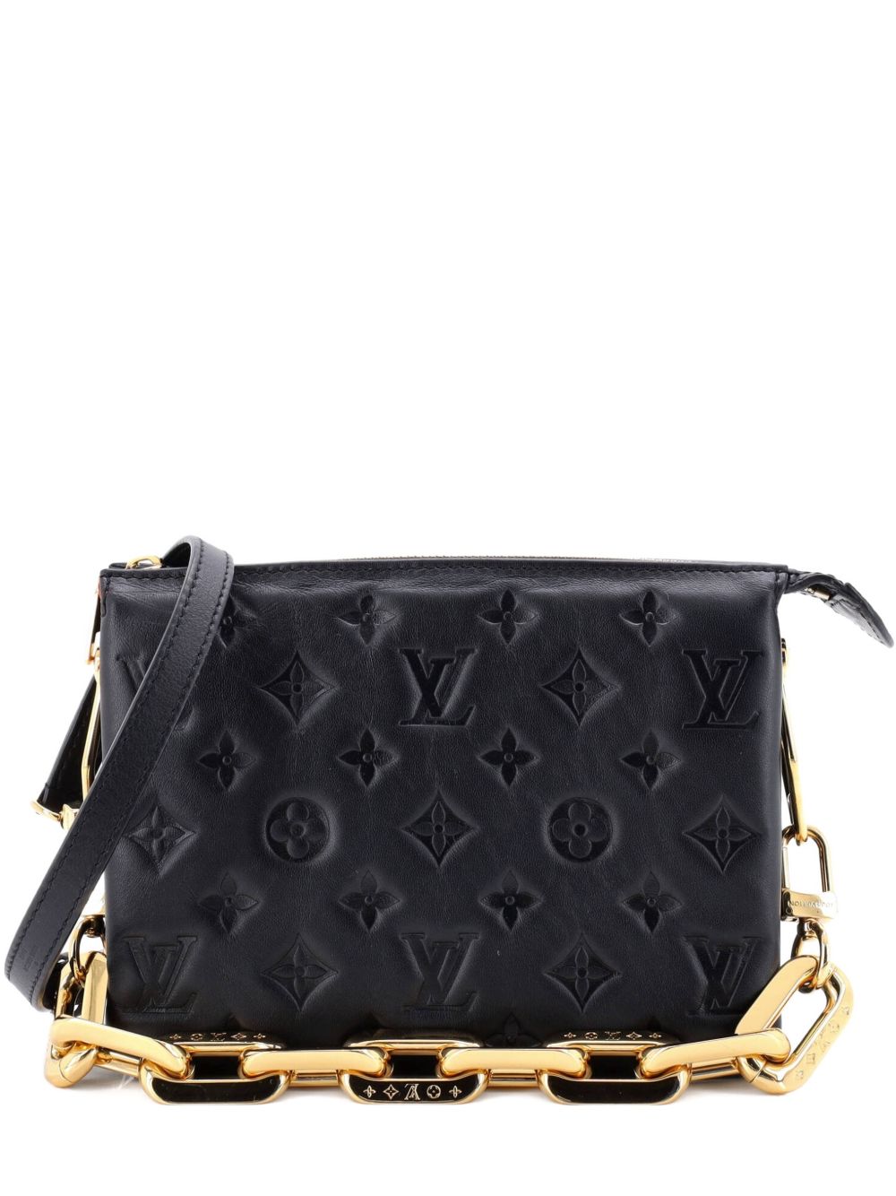 Coussin Bag Monogram Embossed Lambskin BB crossbody bag