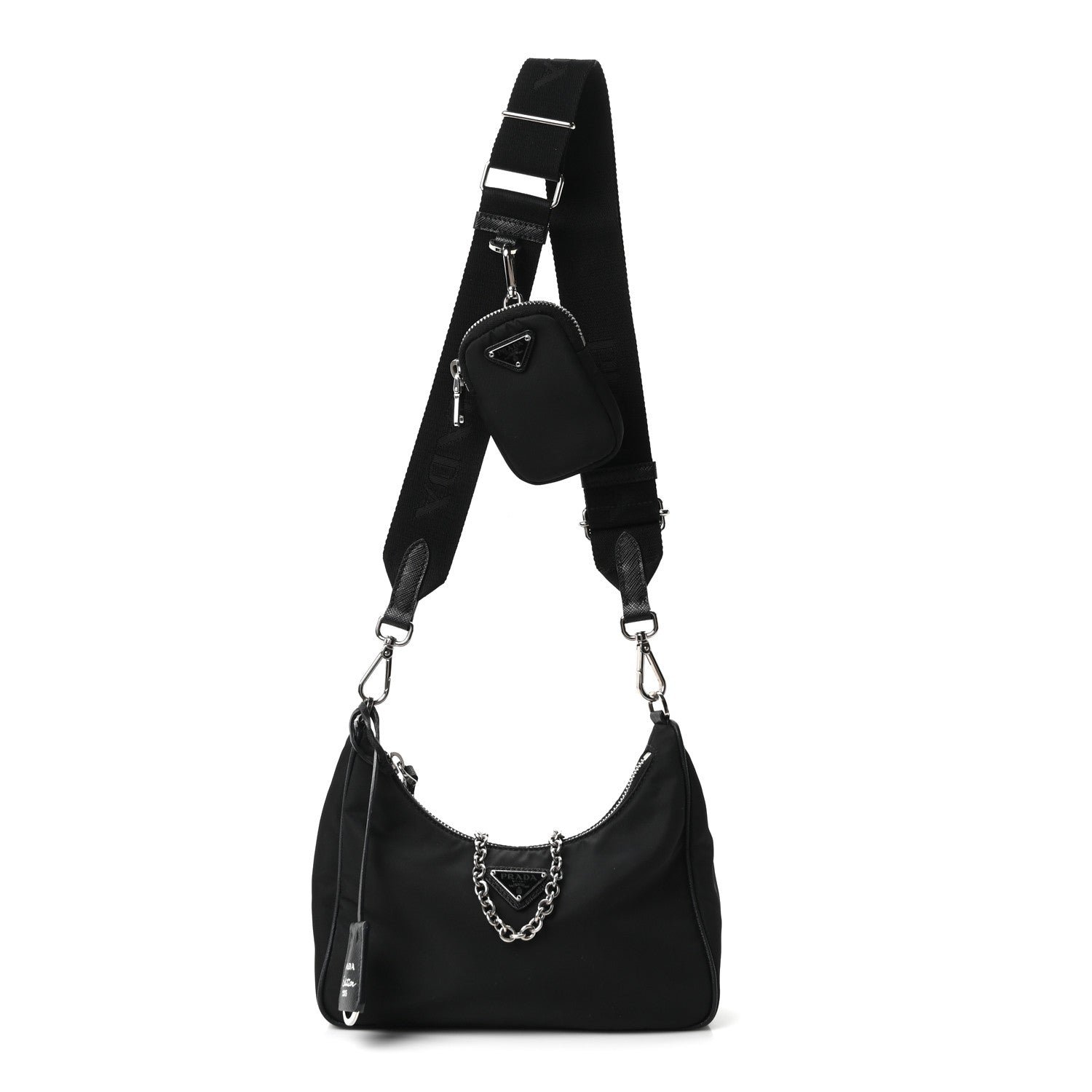 Prada Nylon Re-Edition 2005 Shoulder Bag Black