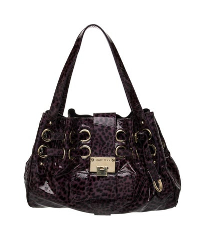 Jimmy Choo Choo Patent Leather Shoulder Bag