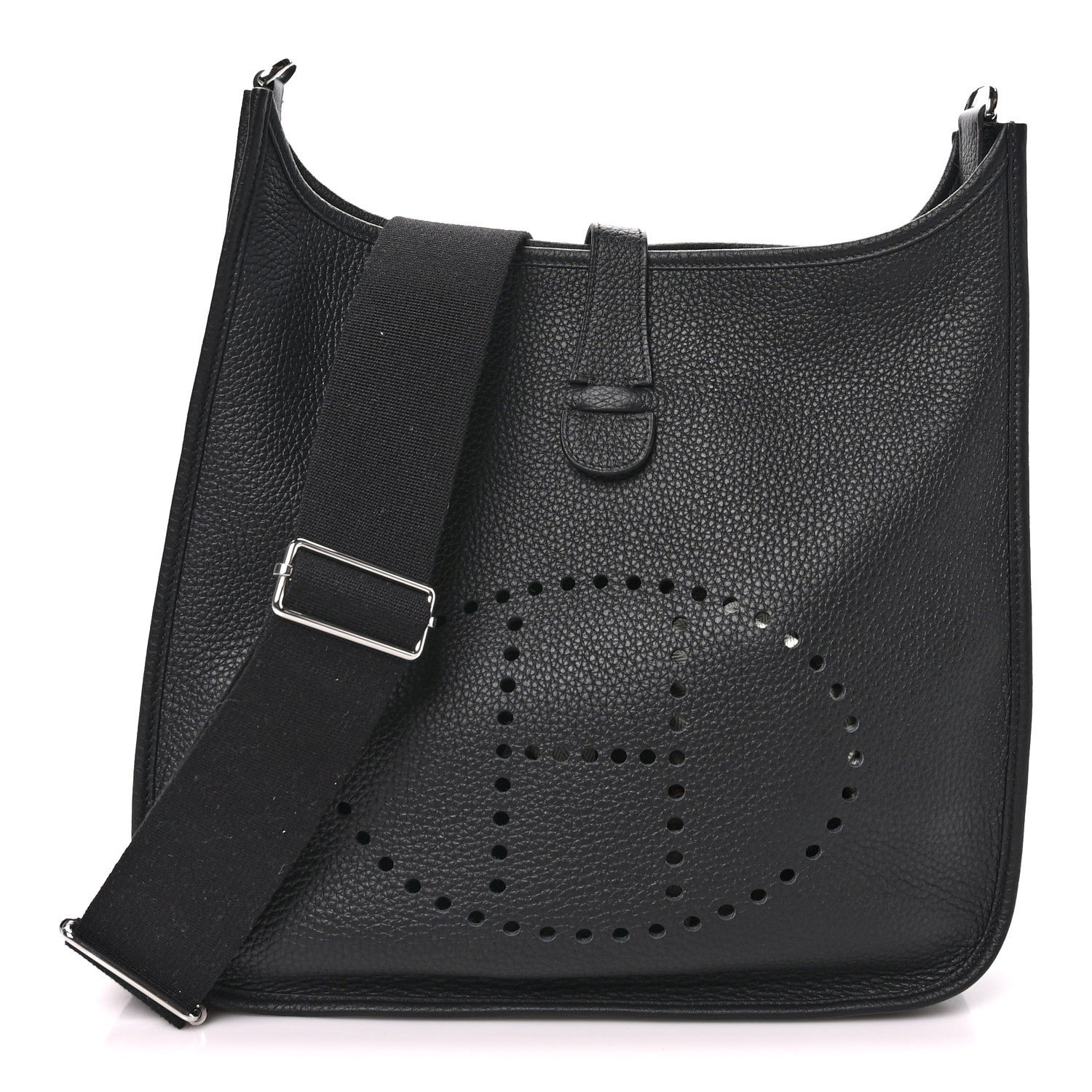 Hermes Taurillon Clemence Evelyne III GM Black