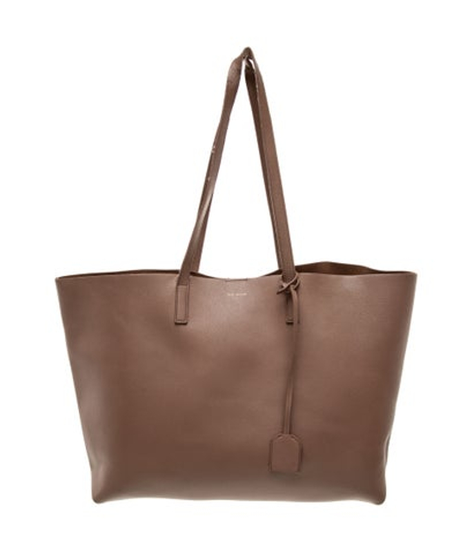 Saint Laurent Laurent Leather Shopping Tote Large