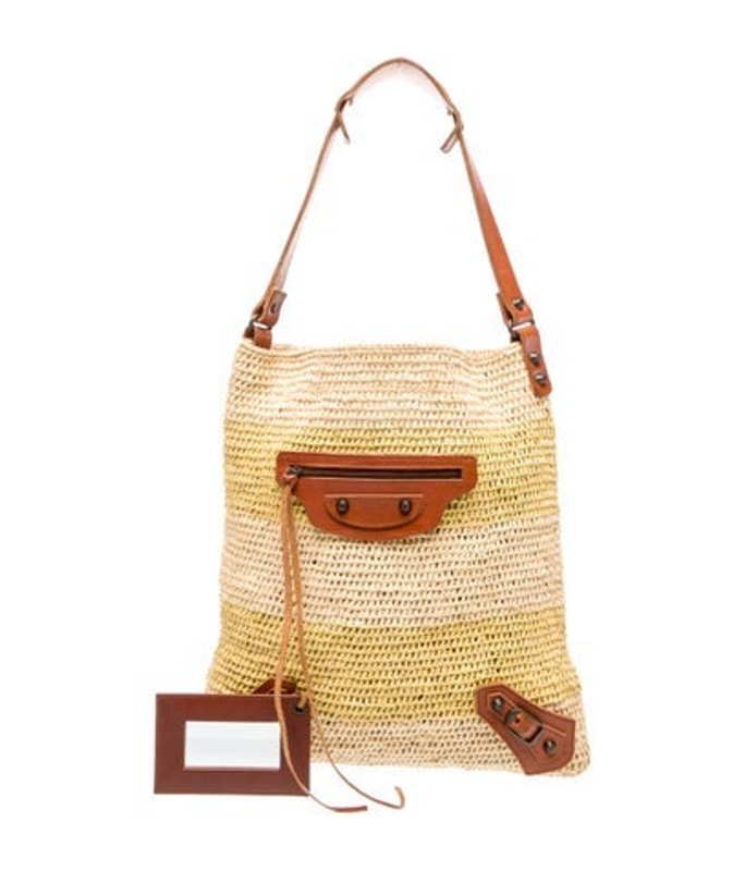 Balenciaga Raffia Crossbody Bag