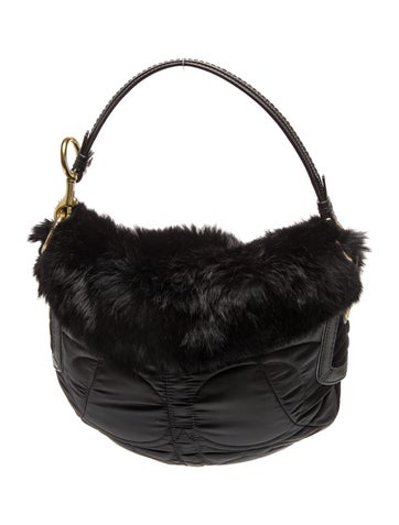 Coach Fur Shoulder Bag