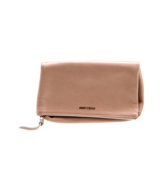 Jimmy Choo Choo Leather Clutch
