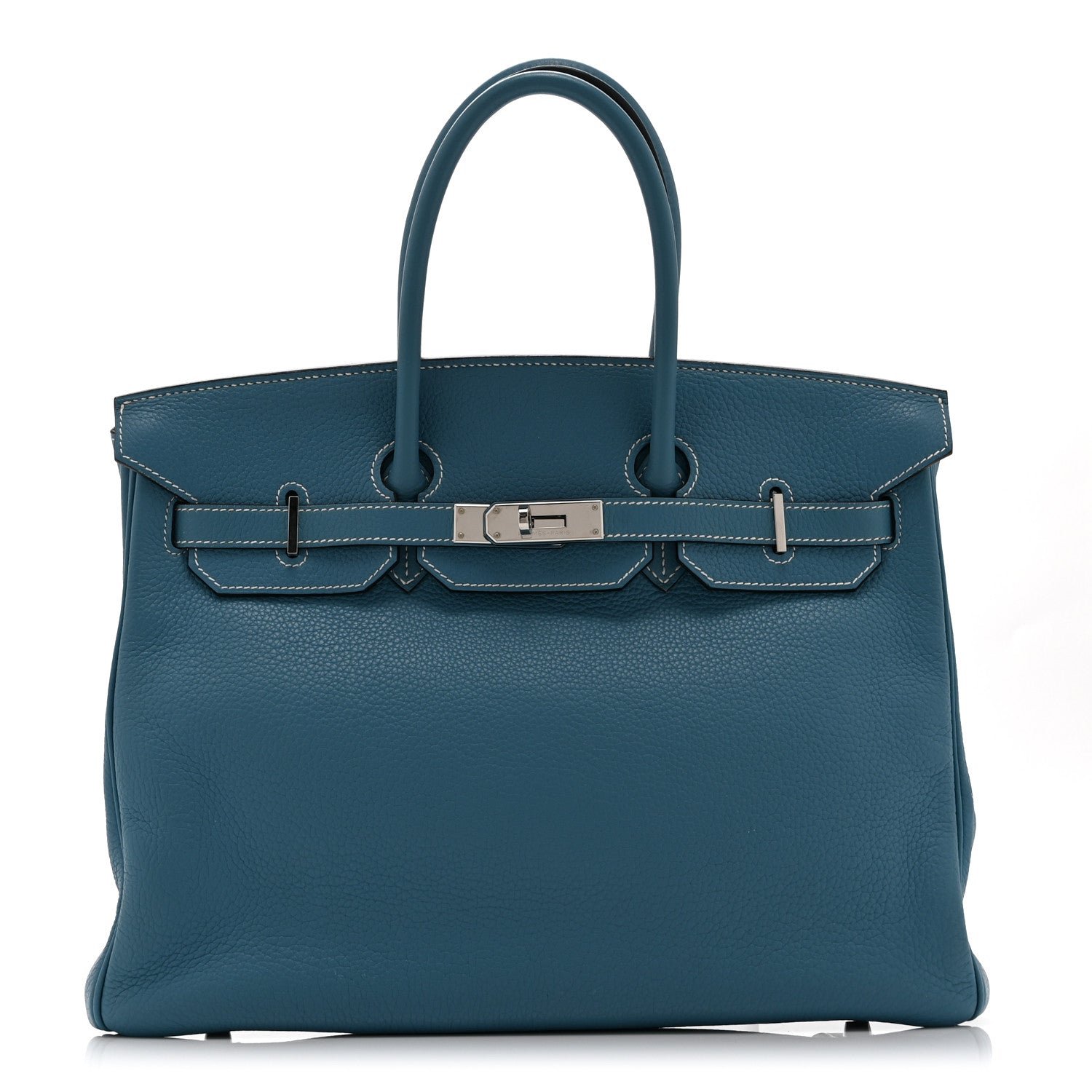 Hermes Togo Birkin 35 Blue Jean
