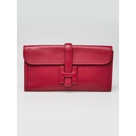 Hermes Rubis Swift Leather Jige Elan Clutch Bag