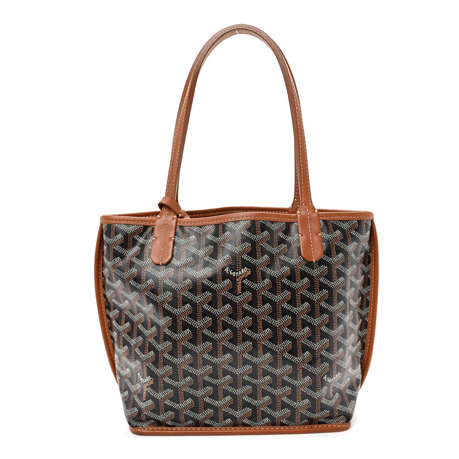 Goyard Goyardine Reversible Mini Anjou Black Gold