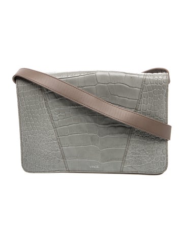 Embossed Leather Shoulder Bag