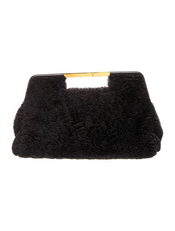 Shearling Top Handle Bag