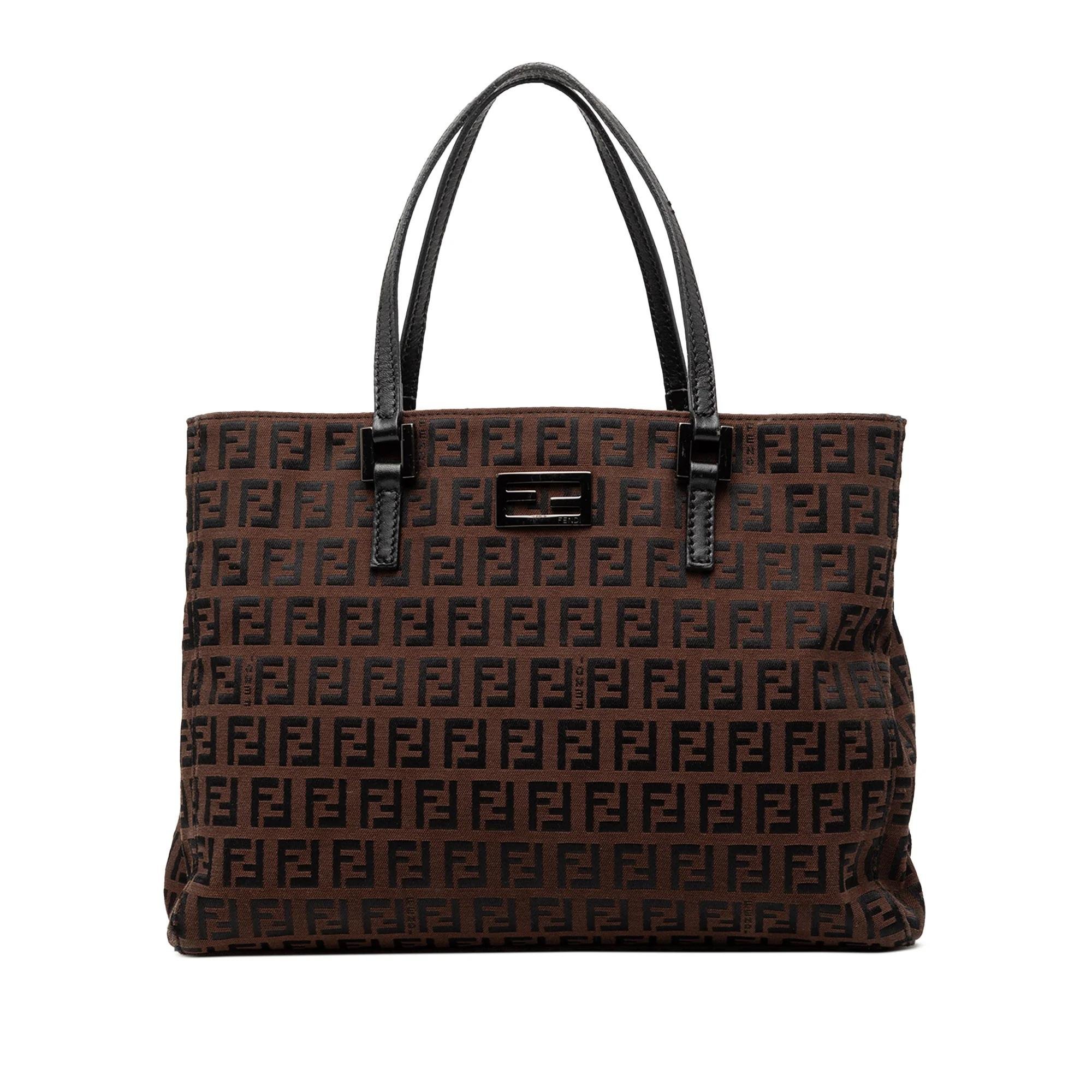 Pocket leather tote
