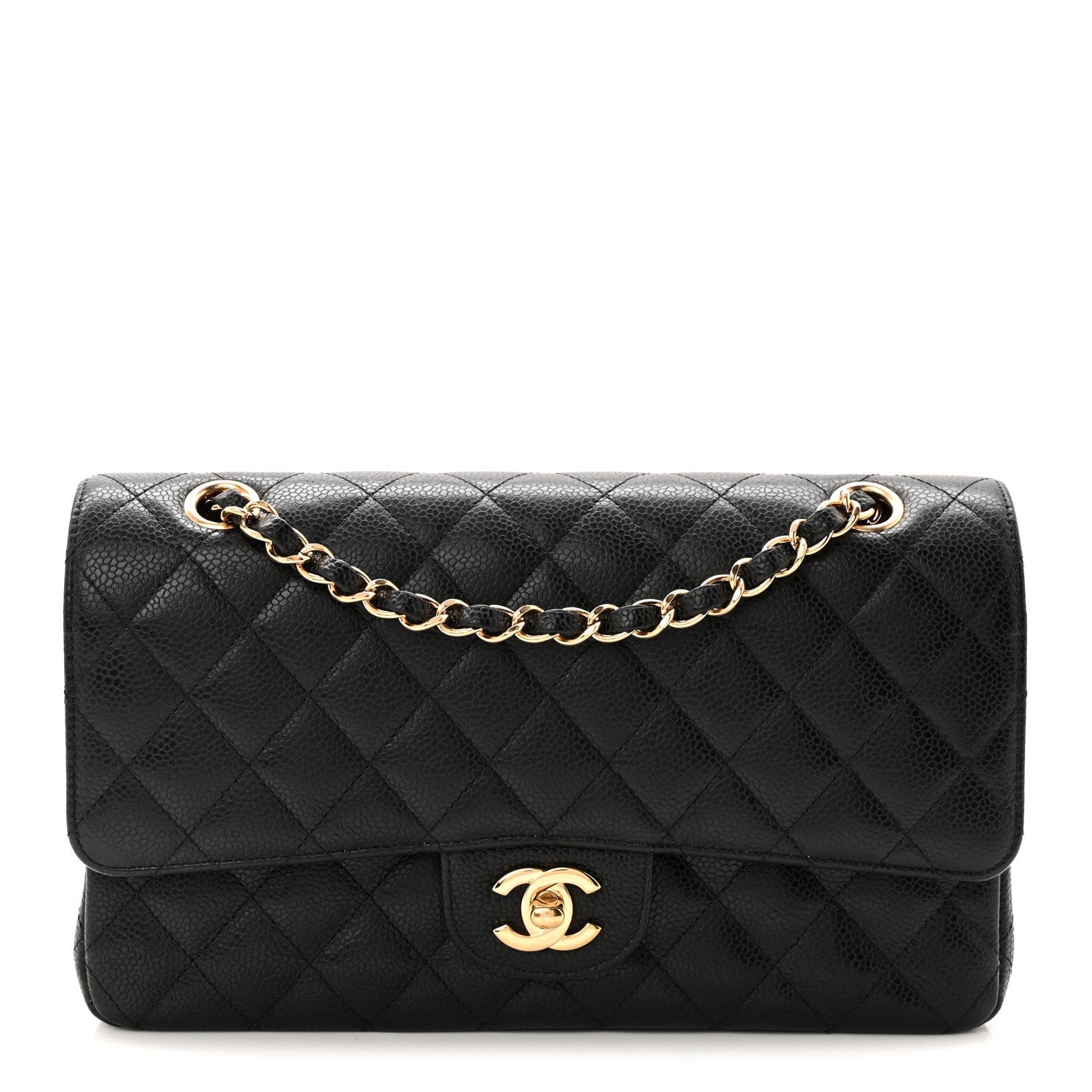 Chanel Caviar Quilted Medium Double Flap Black