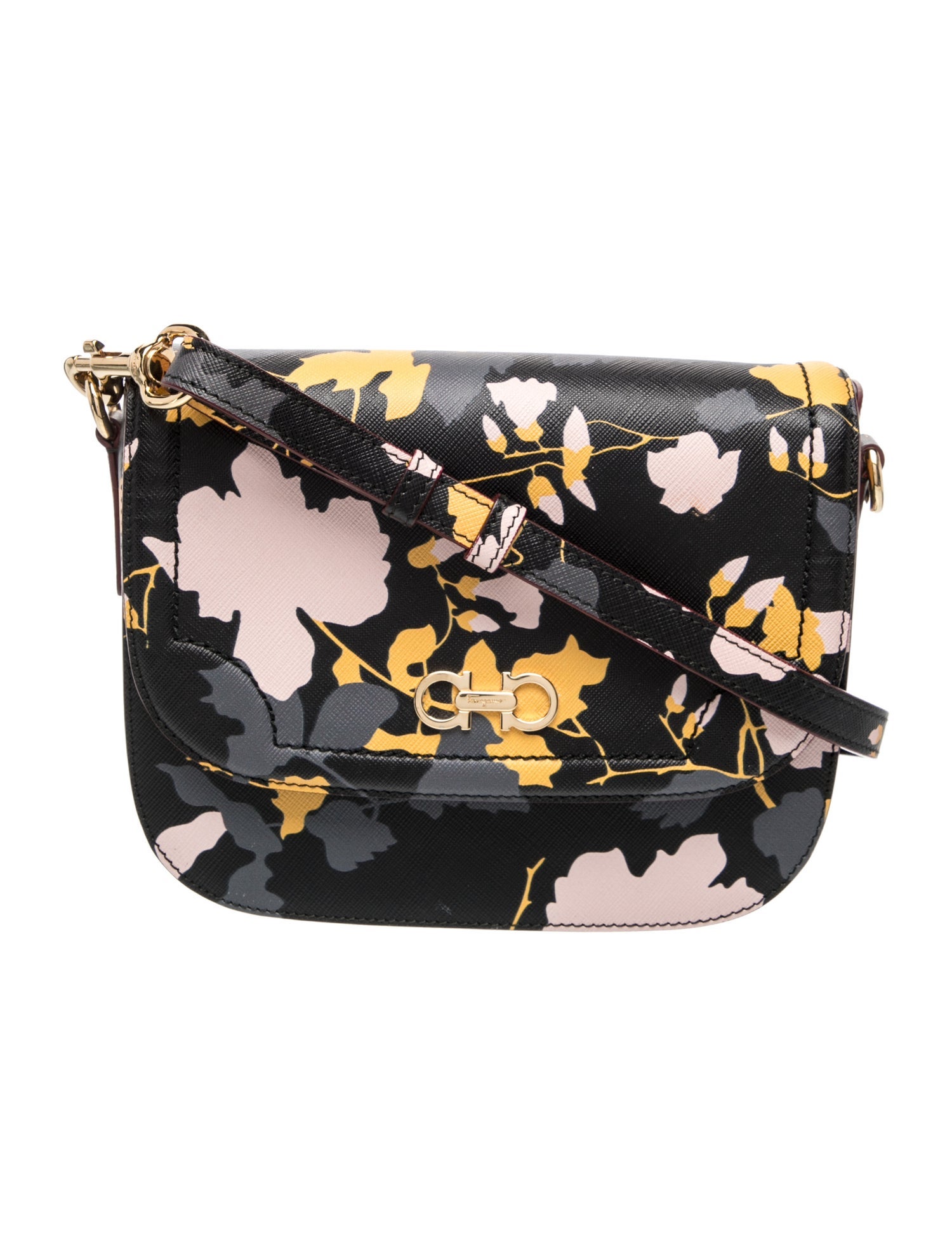 Ferragamo Saffiano Leather Crossbody Bag
