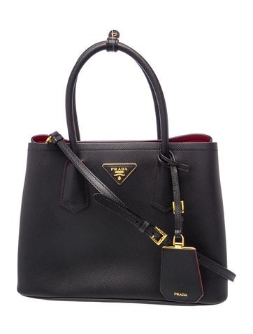 Saffiano Leather Double Bag Medium Vintage